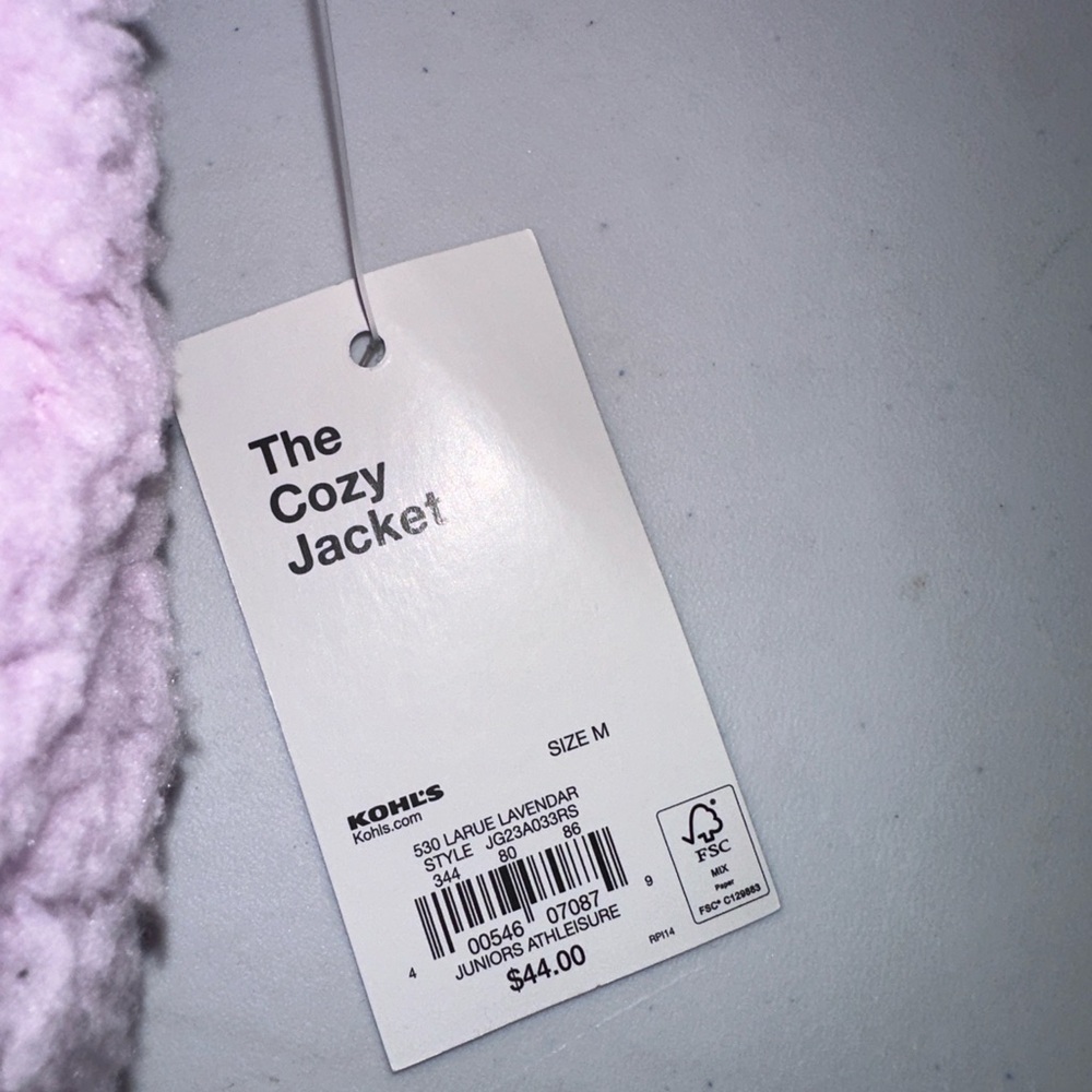 SO Light Purple Sherpa Jacket - Picture 3 of 4